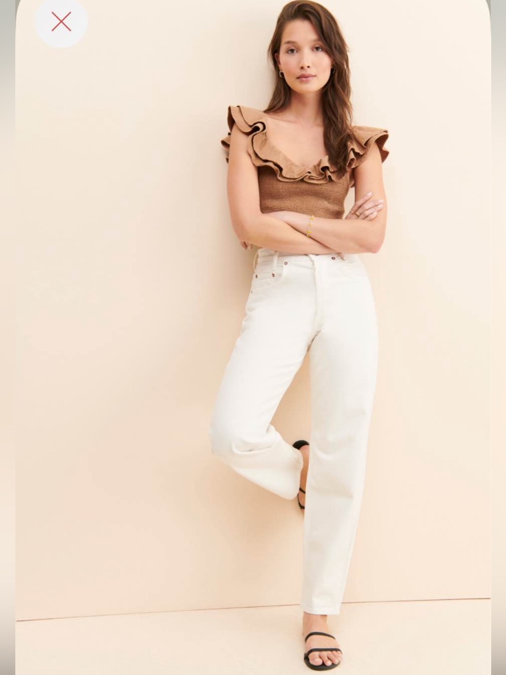 AGOLDE Tapered Jeans in White